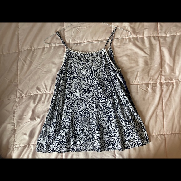 Altar’d State Blue and White Print Tank - Picture 3 of 3